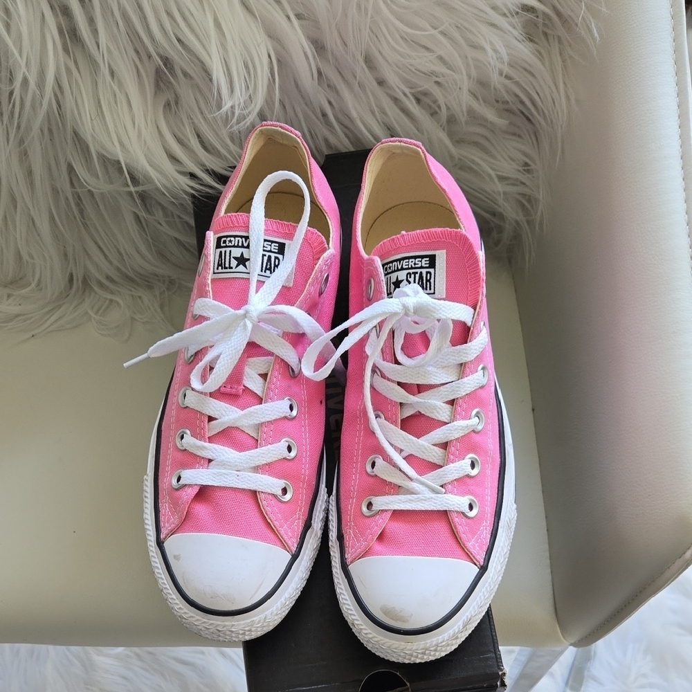 Converse Pink Canvas Sneakers Classic Low-Top
